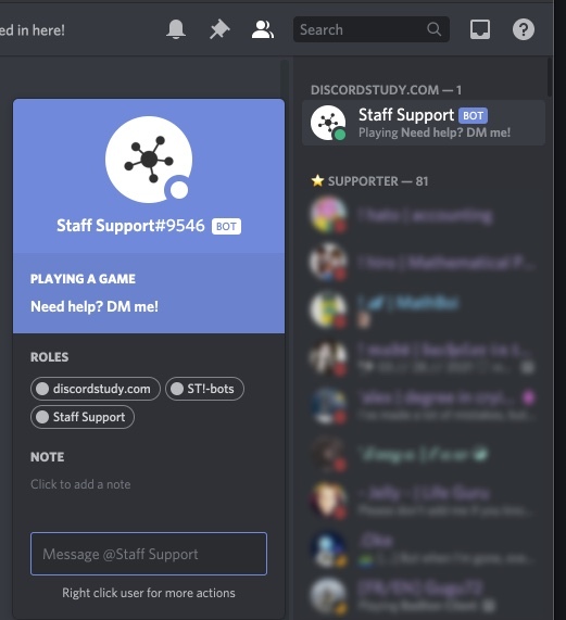 report function discord